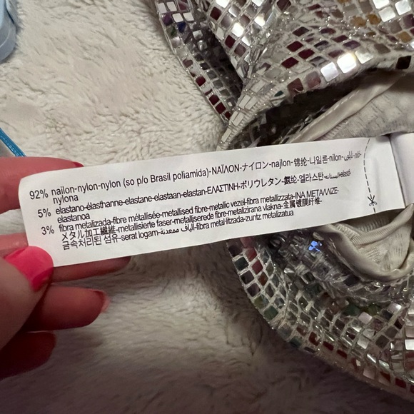 4/$20 - Zara high neck mirror long sleeve top women’s size small - Picture 3 of 12